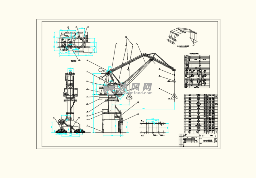 门座起重机及大车运行机构设计- 设计方案图纸 - 沐风网