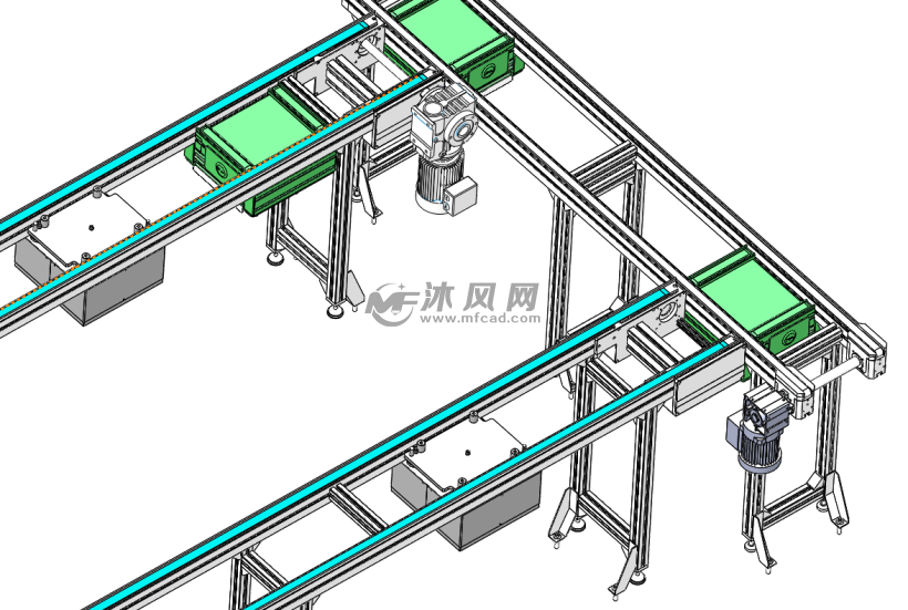 自动组装物流线线体 - 输送和提升设备图纸 - 沐风网