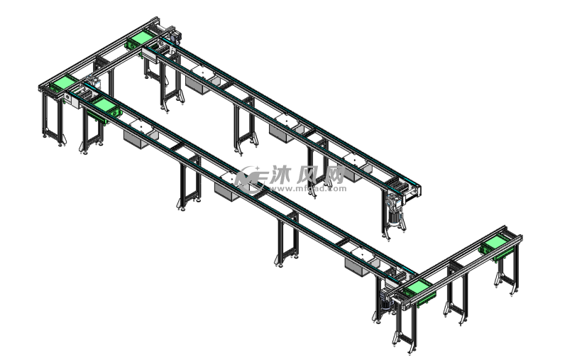 自动组装物流线线体 - 输送和提升设备图纸 - 沐风网