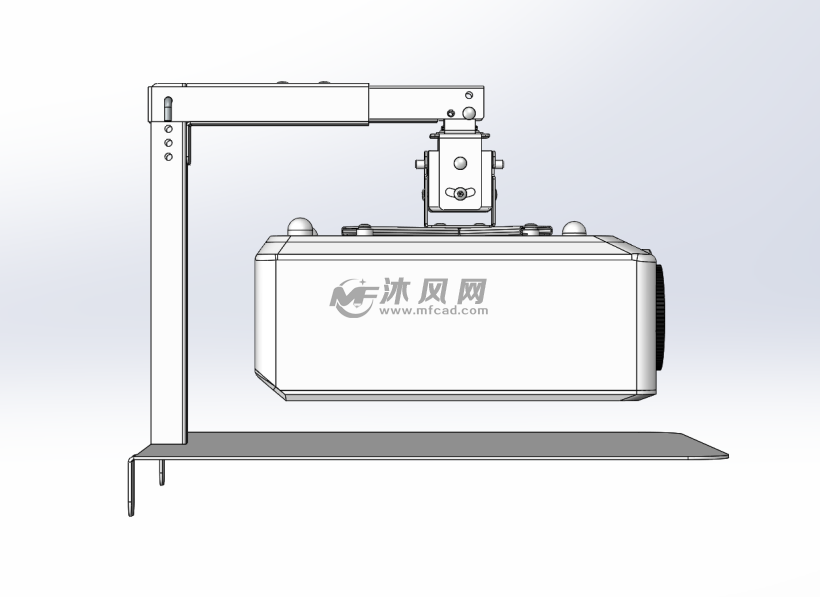 投影仪吊装支架侧面