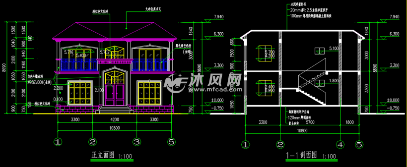 砖混结构  火砖色英式瓦,粉红色文化砖  户型为2层独栋别墅,建筑占地