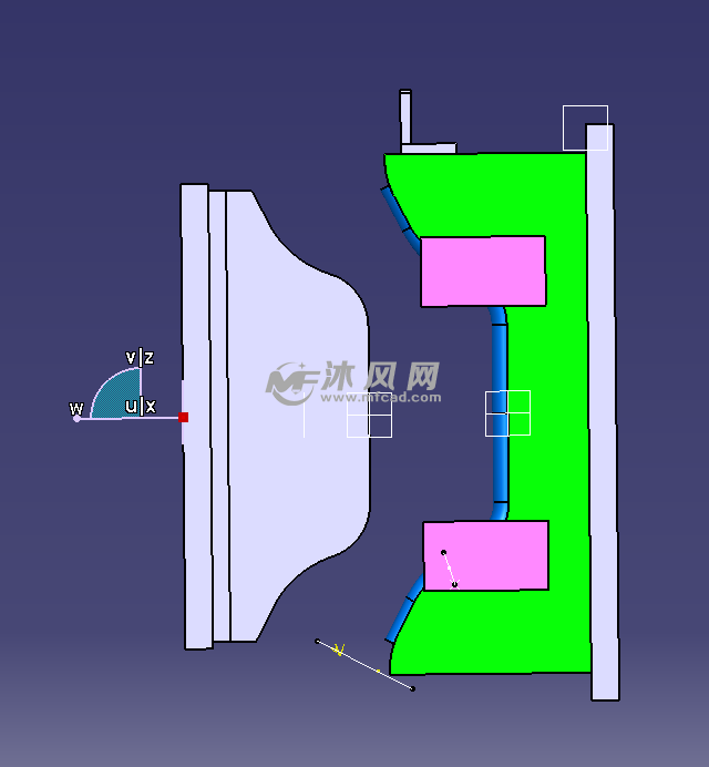 圆管u型成型模具