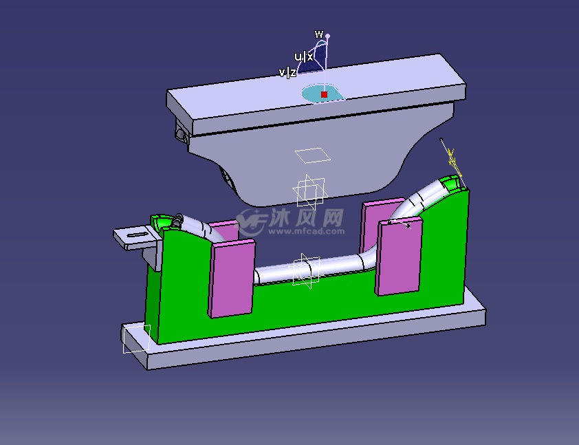 圆管u型成型模具