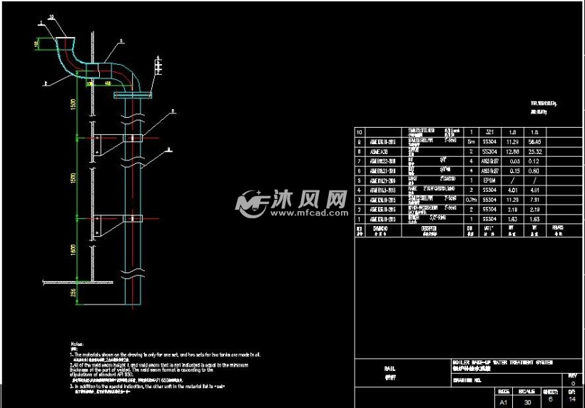 150m3圆形碳钢水箱加工图