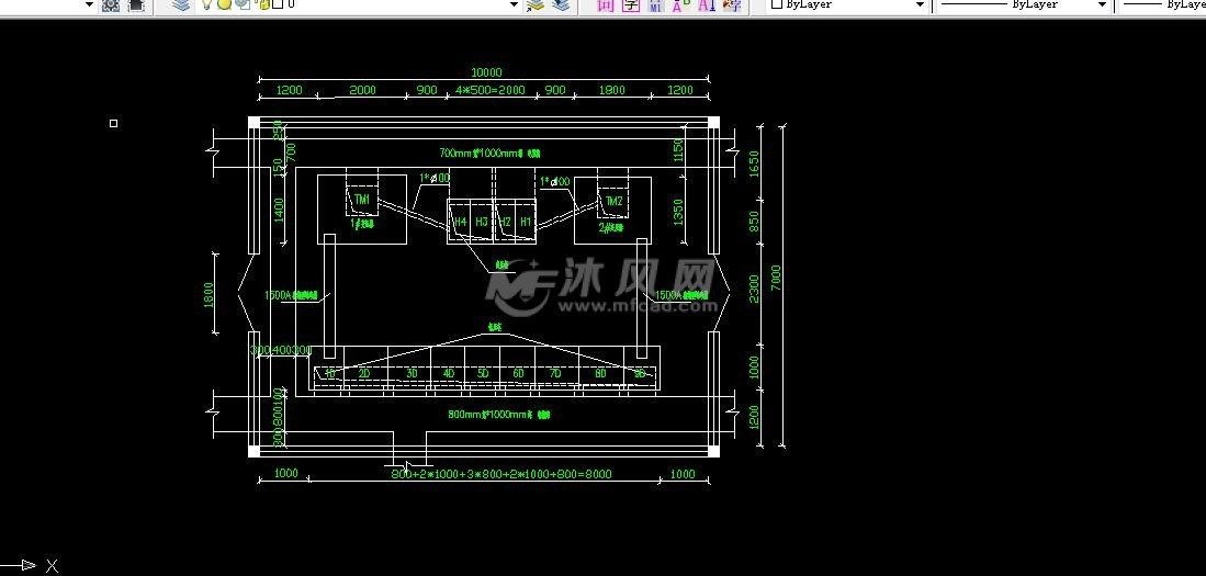 高低压变电室平面布置图