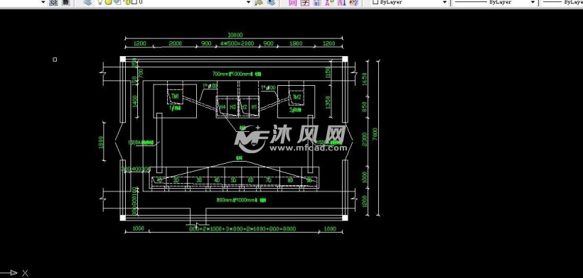 高低压变电室平面布置图