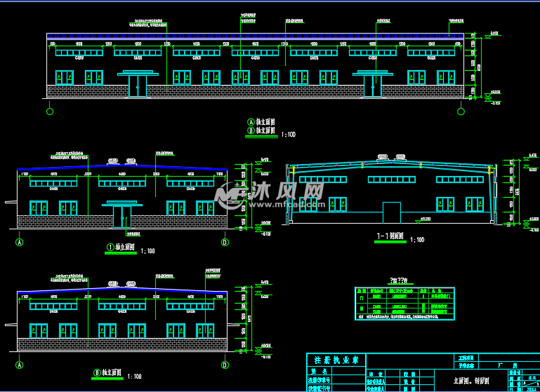 四川单层门式钢架结构制药厂房建筑施工图- 结构图纸