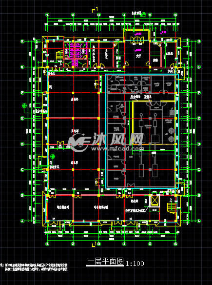 某大型医药厂房建筑设计施工图