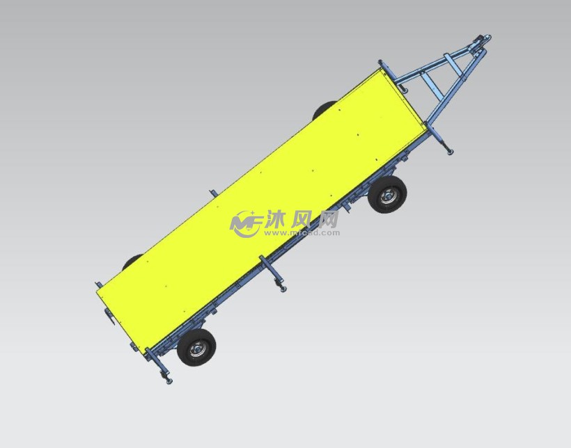 拖车设计模型这是一款钢管焊接结构的拖车设计模型图,平台