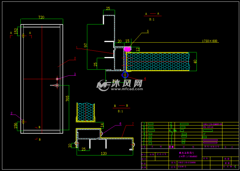 各种不锈钢门及门框制作图- 结构图纸 - 沐风网