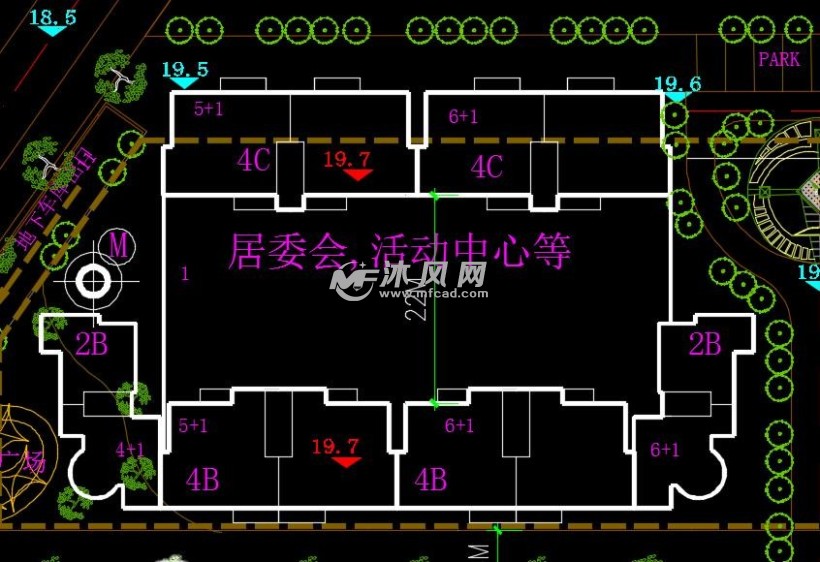 听涛花园总平面布置图