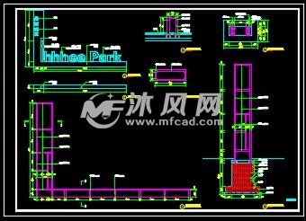 公园精神堡垒标识详图- 园林景观素材图纸 - 沐风网
