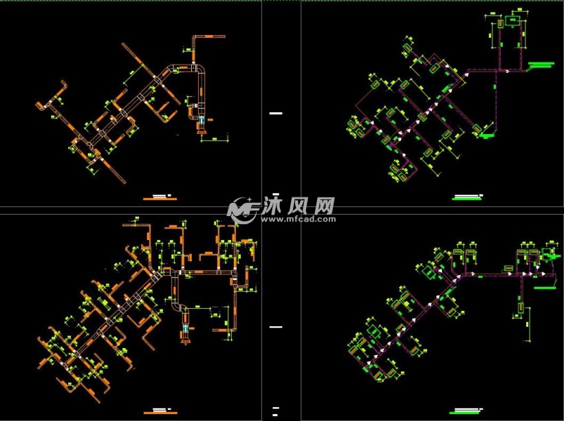 暖通施工图- 暖通图纸 - 沐风网