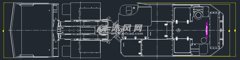 地下铲运机俯视图