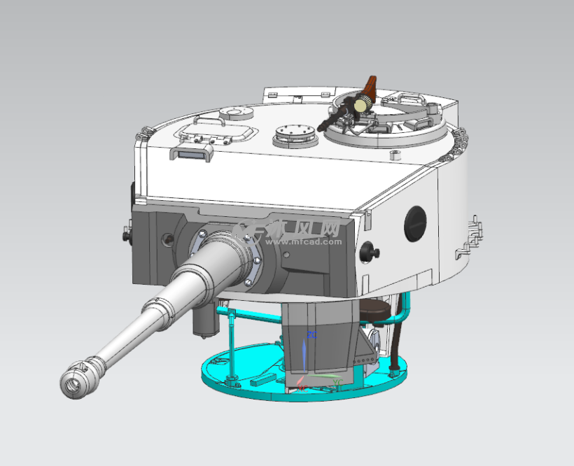 坦克炮塔座舱三维设计