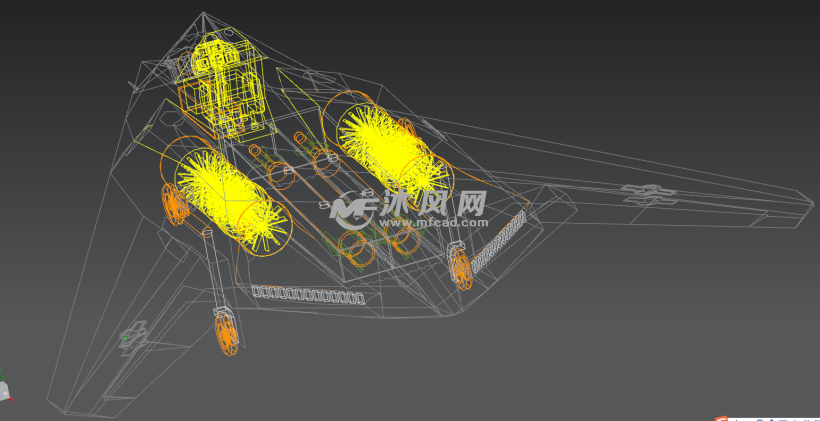 f117夜莺隐身飞机模型