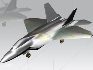 隐身飞机猛禽ug模型