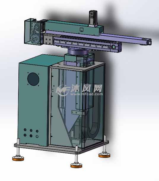 四轴冲压机械手3d设计