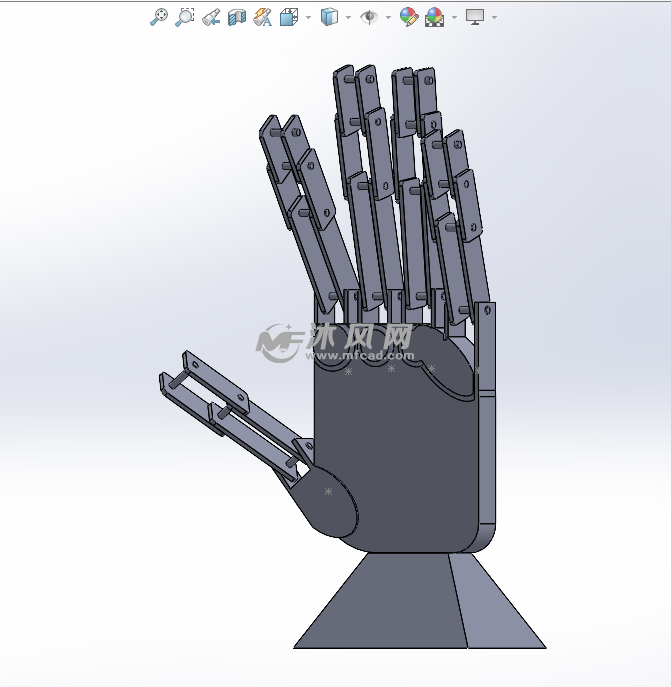 solidworks画人手,solidworks画人 仿生机器人手sw