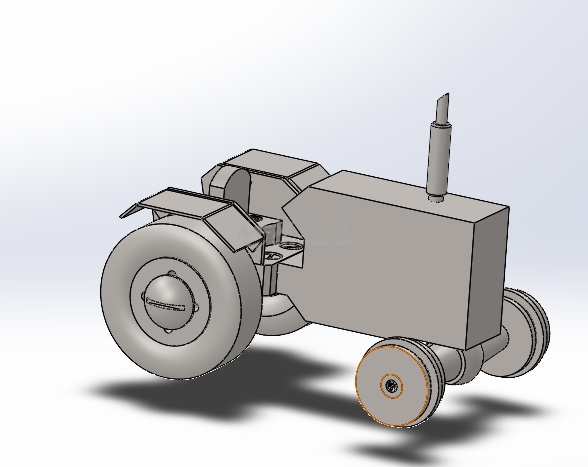 拖拉机模型设计3d图