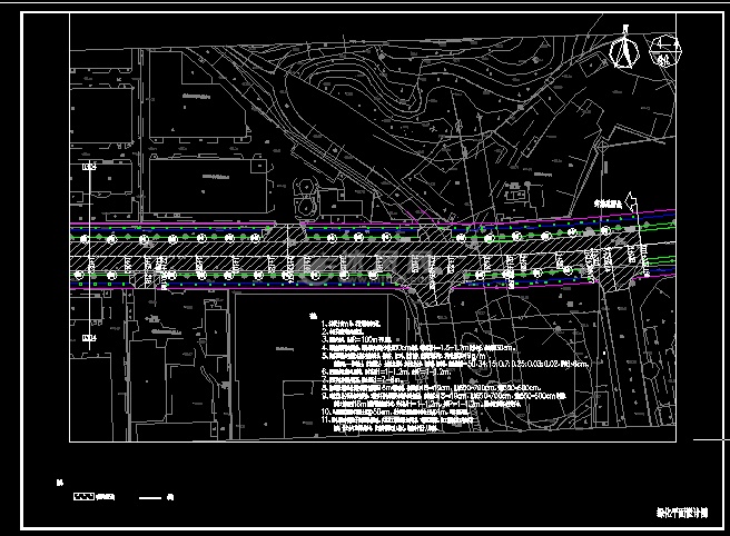 天湖南路综合改造工程道路景观设计- 交通建筑图纸
