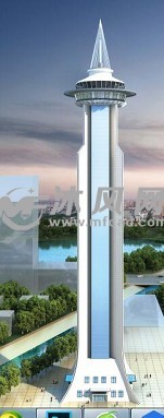 塔型高楼建筑模型