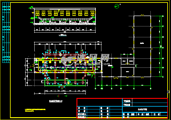 送水泵房10万吨每日- cad建筑图纸 - 沐风网
