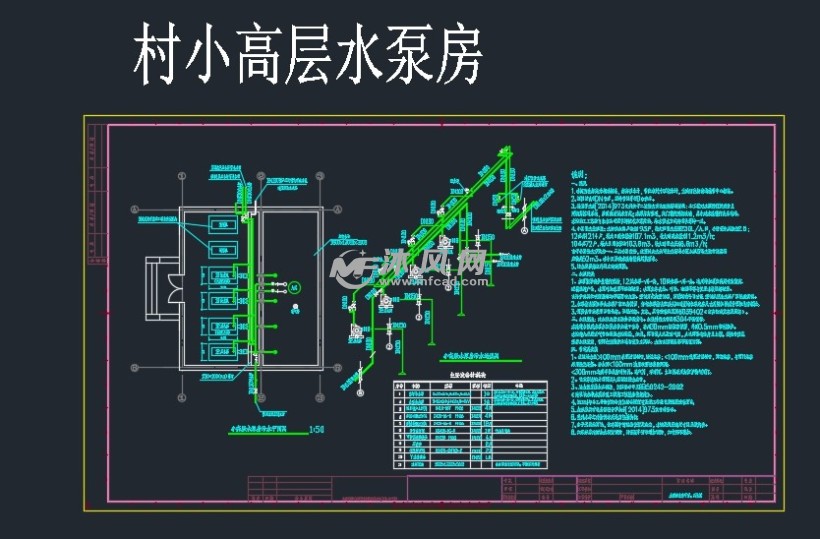 农村自备井水泵房二次改造施工图