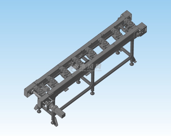 链式输送机结构模型