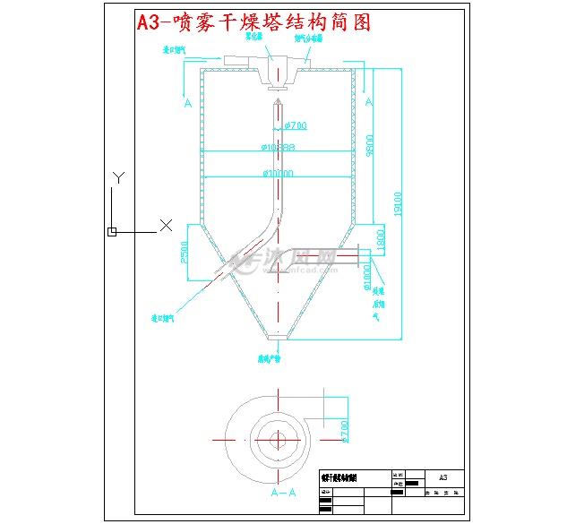 a3-喷雾干燥塔结构简图