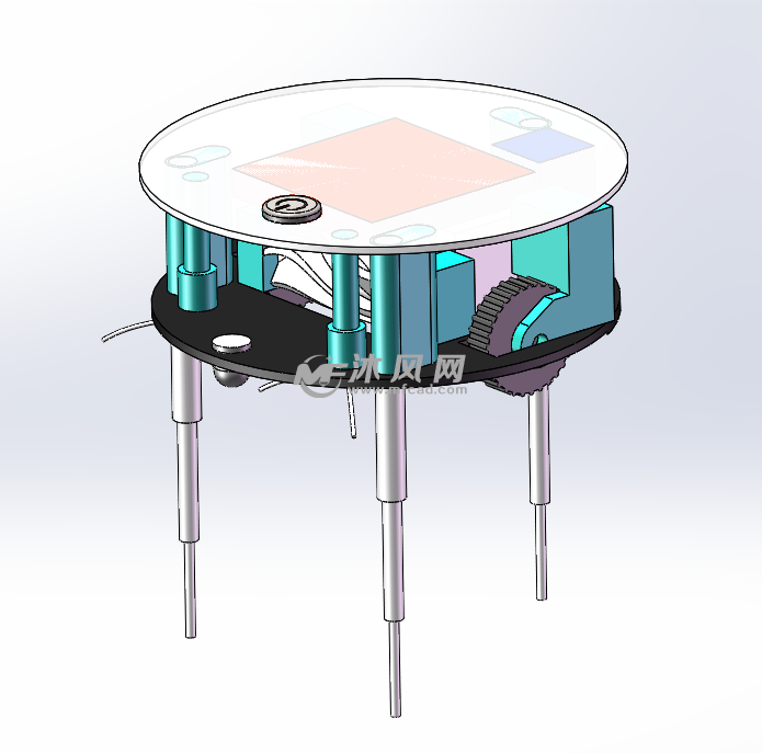 扫地机器人3d设计图