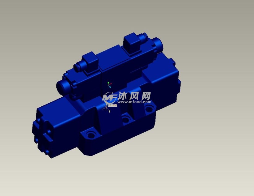 常用液压阀proe三维模型 - 阀体图纸 - 沐风网