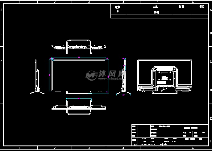 eled-32液晶电视 2d图纸