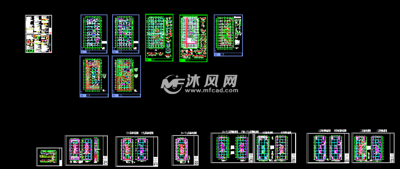 框架核心筒结构住宅楼结构施工图