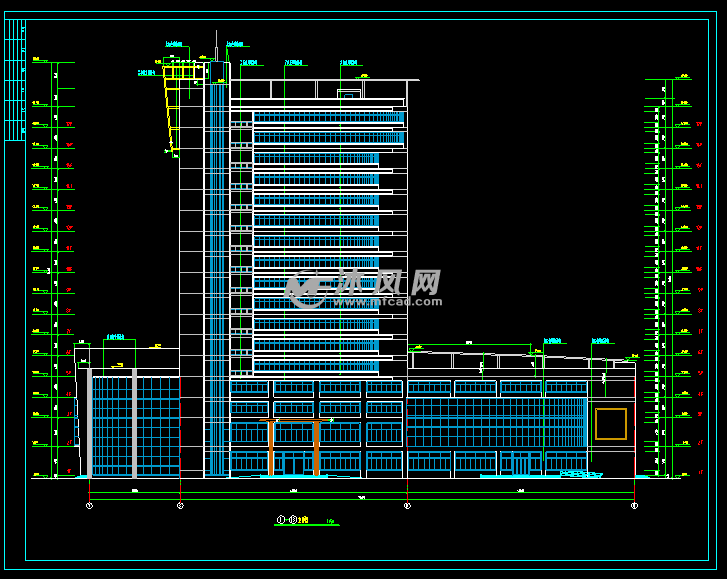 办公楼建筑立面图