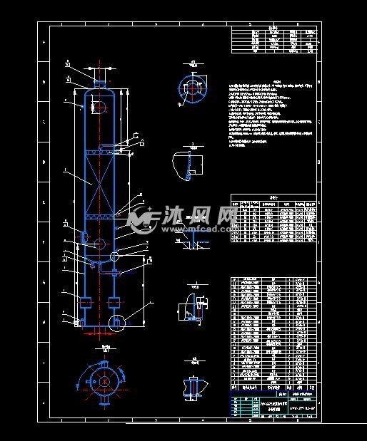 三氧化硫吸收塔装配图