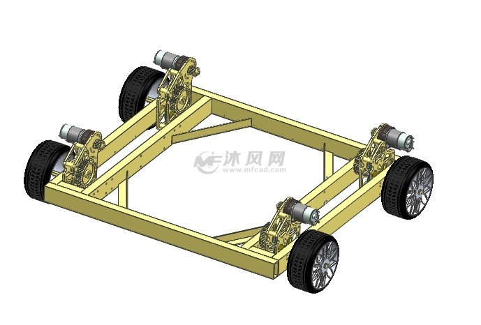 4轮驱动小车 - 专用车图纸 - 沐风网