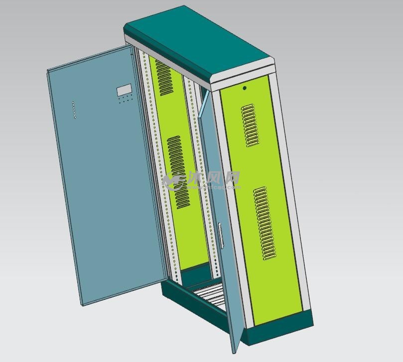对开门电控柜钣金设计