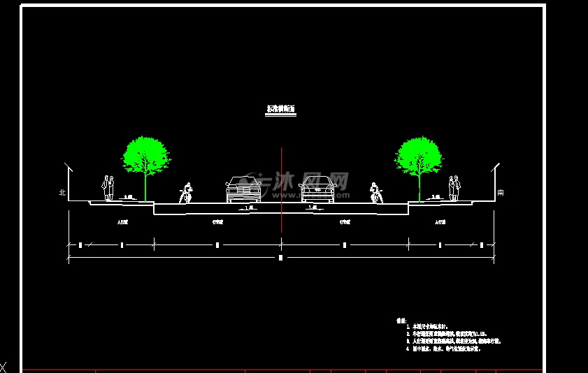 市政经济产业园道路工程施工图- 园林绿化及施工图纸 - 沐风网