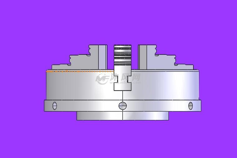 4种100mm精密三爪卡盘模型