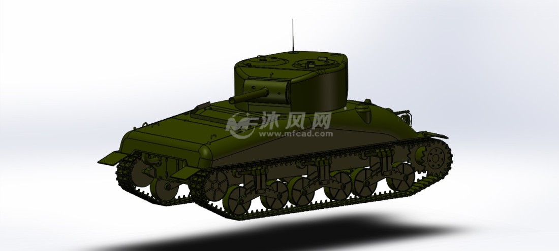 美制谢尔曼(m4)坦克模型