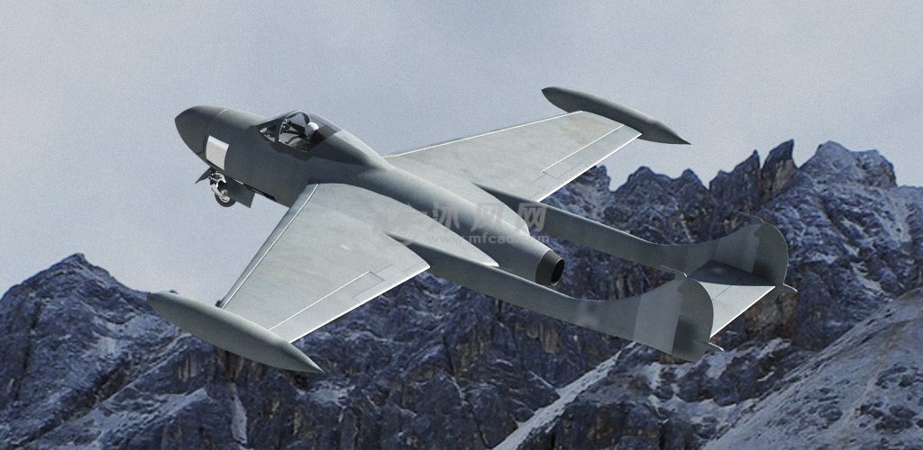 模型库 航空航天 轰炸机          "毒液"(venom)战斗机是英国德