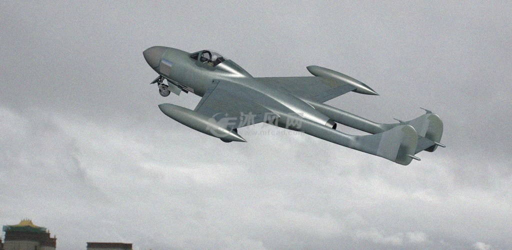 模型库 航空航天 轰炸机          "毒液"(venom)战斗机是英国德