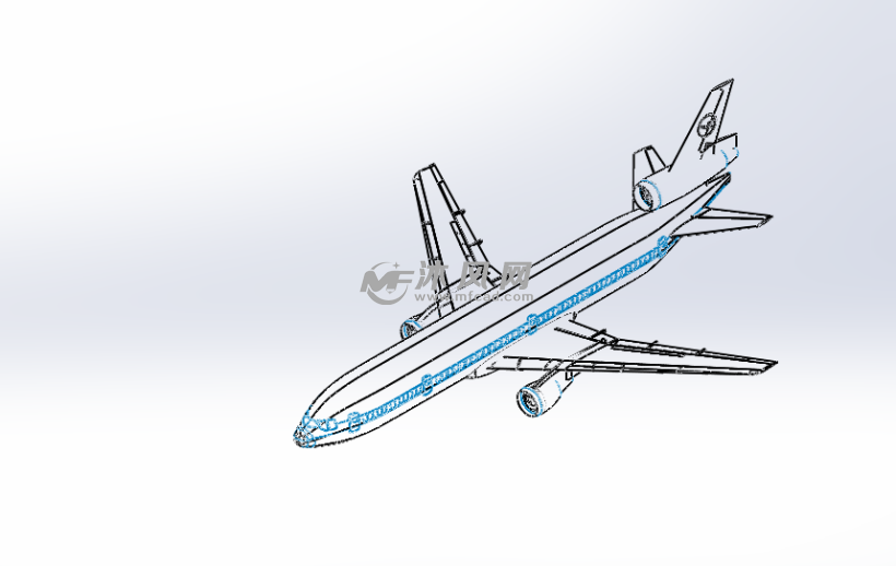 dc10飞机设计模型
