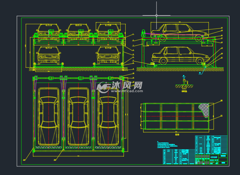 立体车库cad设计