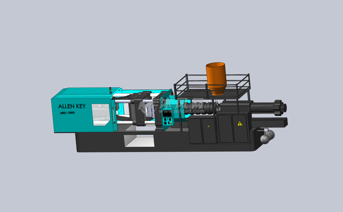 注塑成型机设备模型