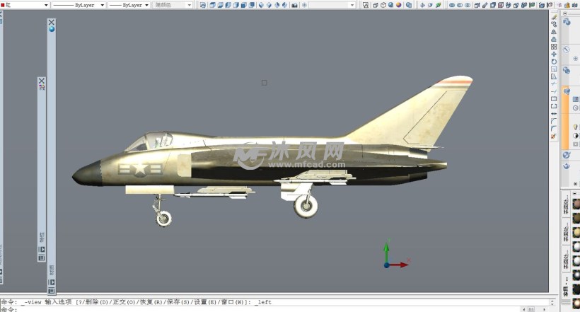 模型库 航空航天 军事战斗机 建模过程中的截图