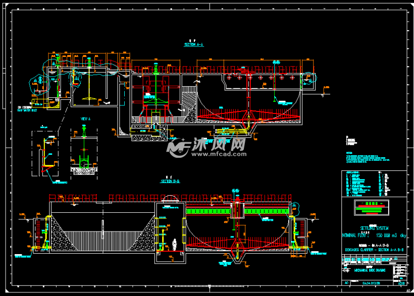 高密度沉淀池工艺图纸