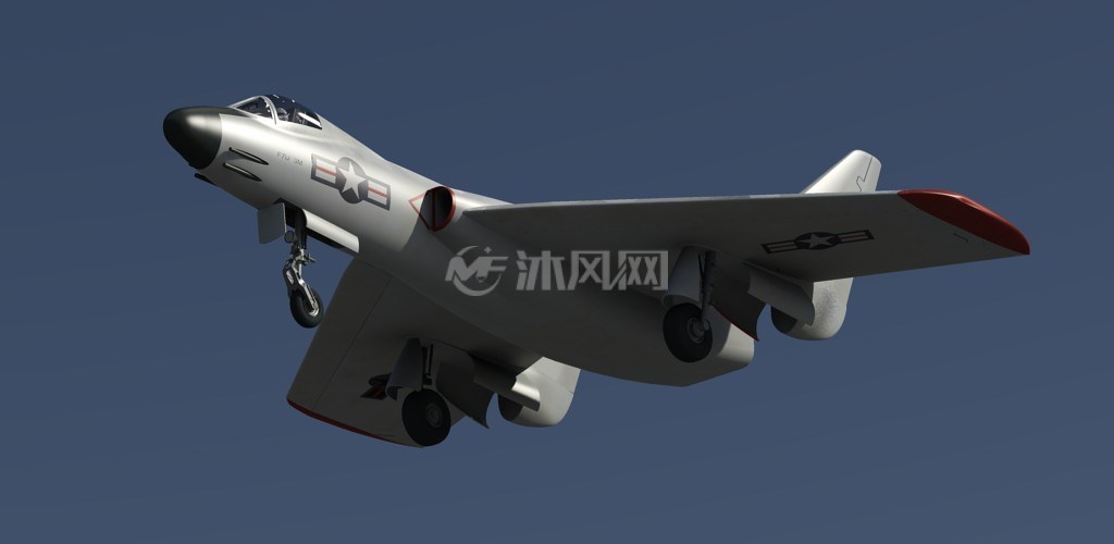 模型库 航空航天 军事战斗机          美国海军f7u