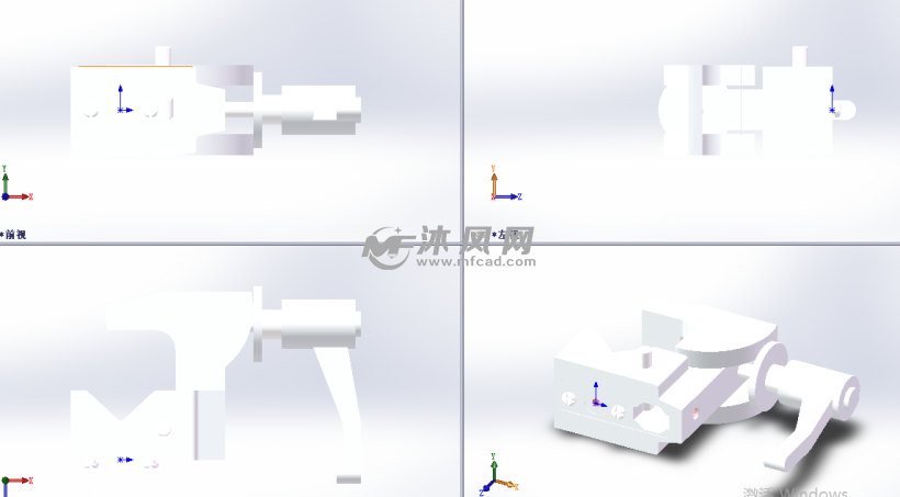 鹰眼cl-22安装架模型前视图鹰眼cl-22安装架模型:鹰眼吊挂安装架,由于